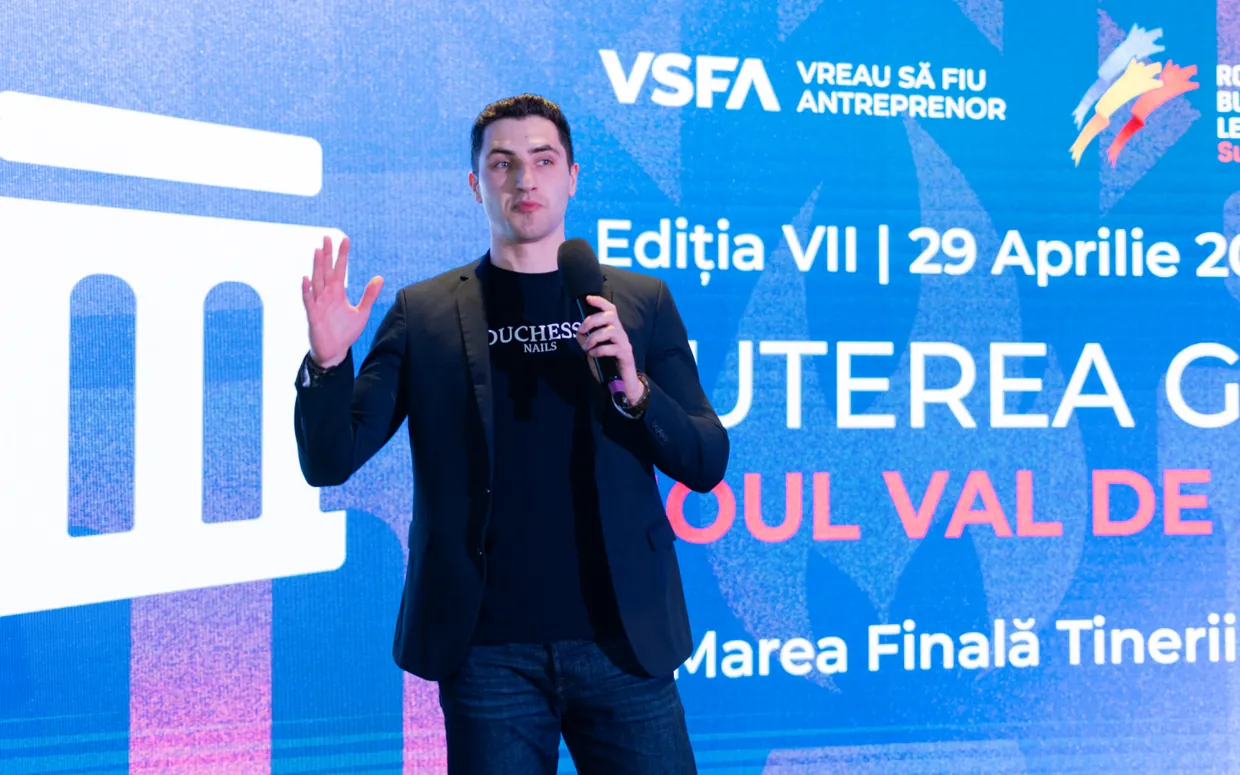 Prezentare pe scena VSFA × Romanian Business Leaders